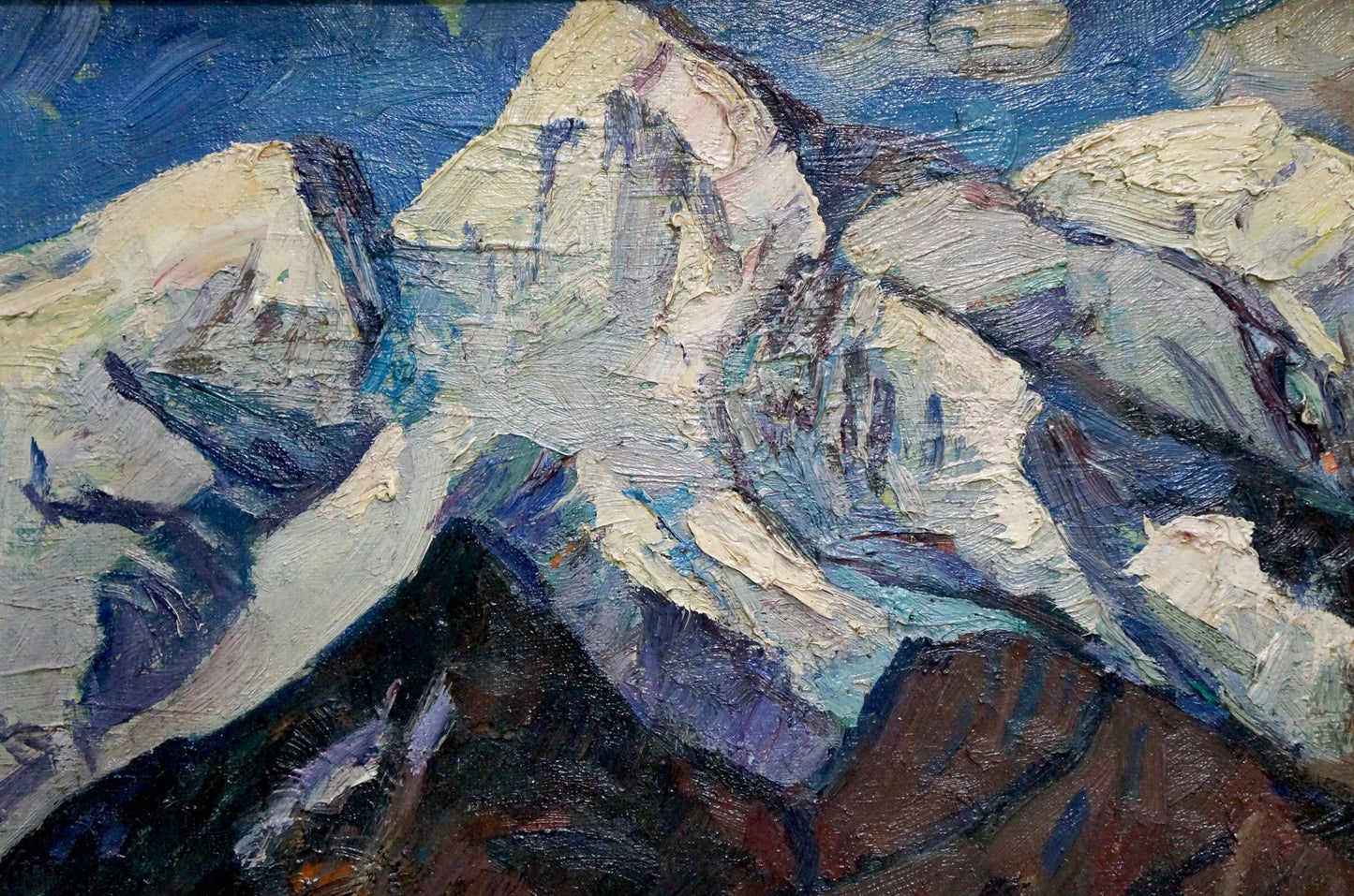 Oil painting Mountains landscape Brendel Olga Vladimirovna