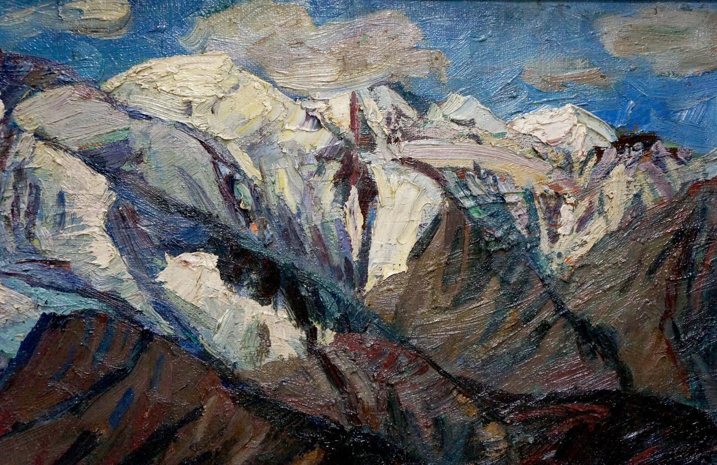 Oil painting Mountains landscape Brendel Olga Vladimirovna
