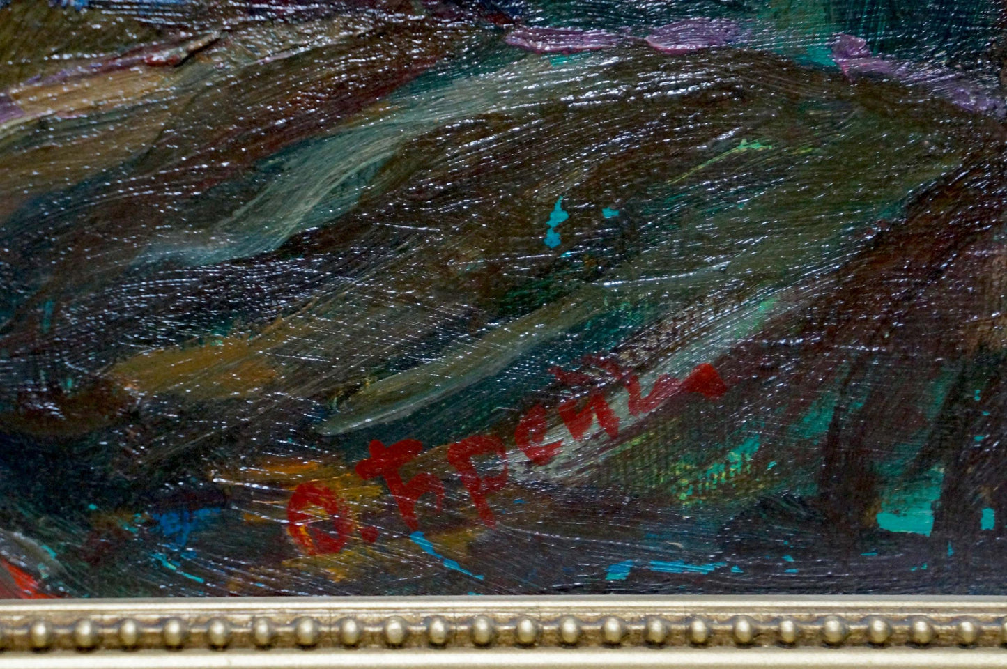 Oil painting Mountains landscape Brendel Olga Vladimirovna