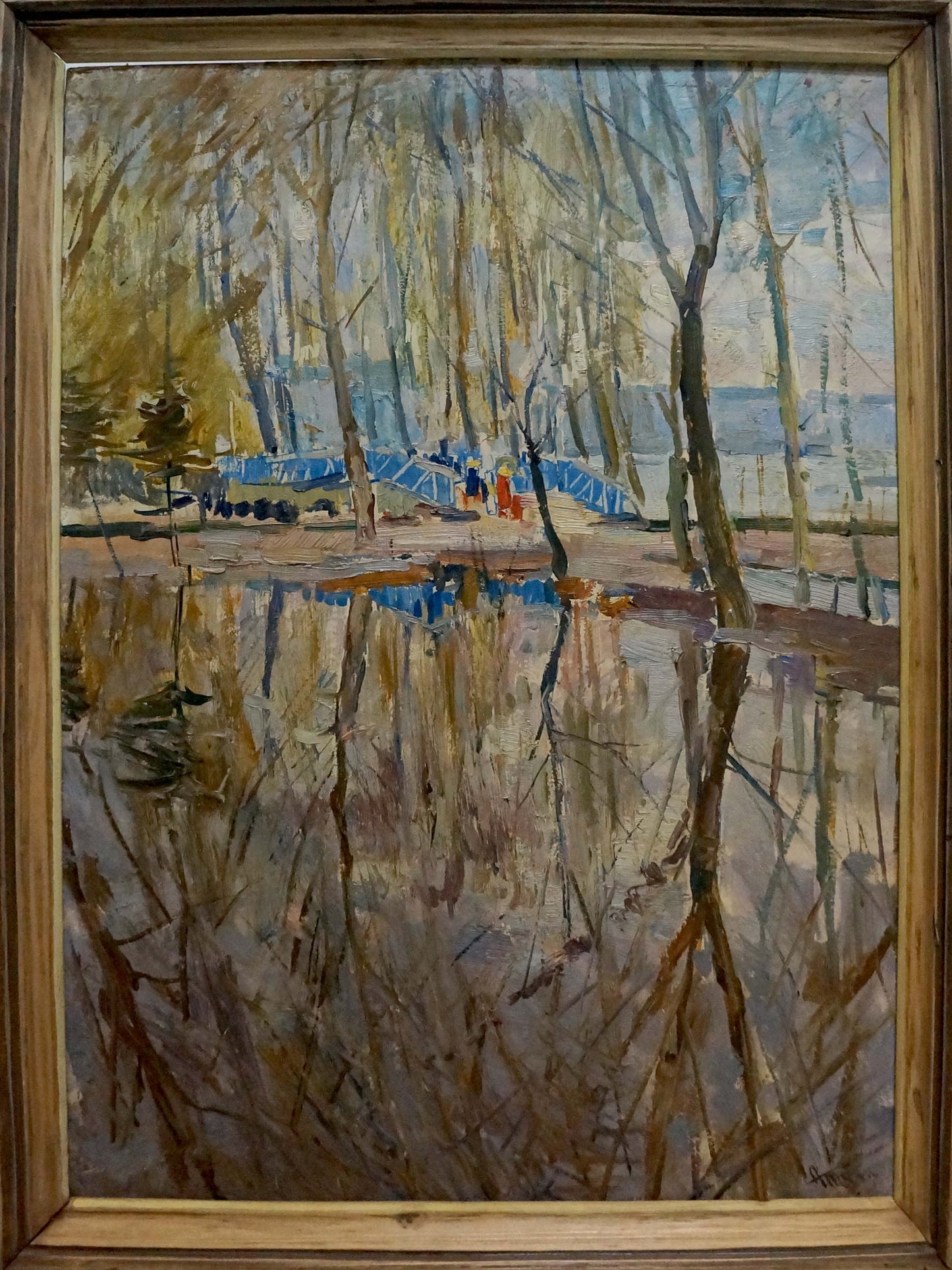 Oil painting Spring in the park Tkachenko Andrey Zinovievich