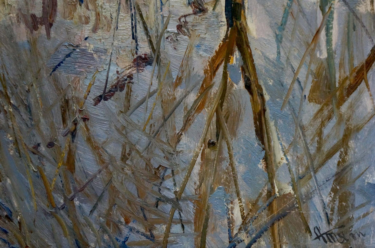 Tkachenko Andrey Zinovievich's oil painting portrays the park's spring ambiance