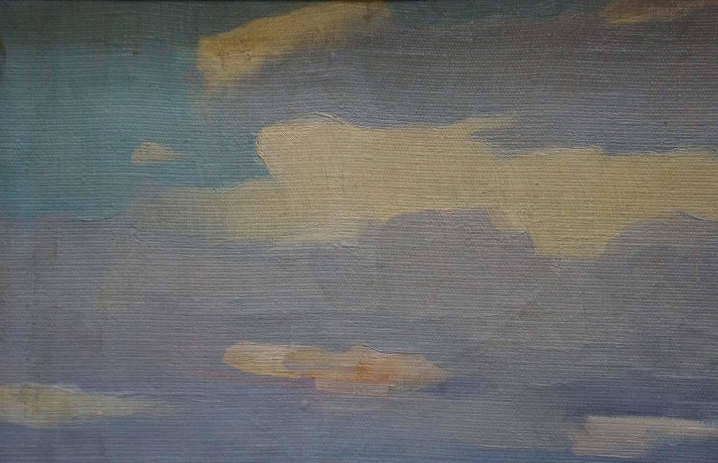 Oil painting River landscape An artist from Stavropol