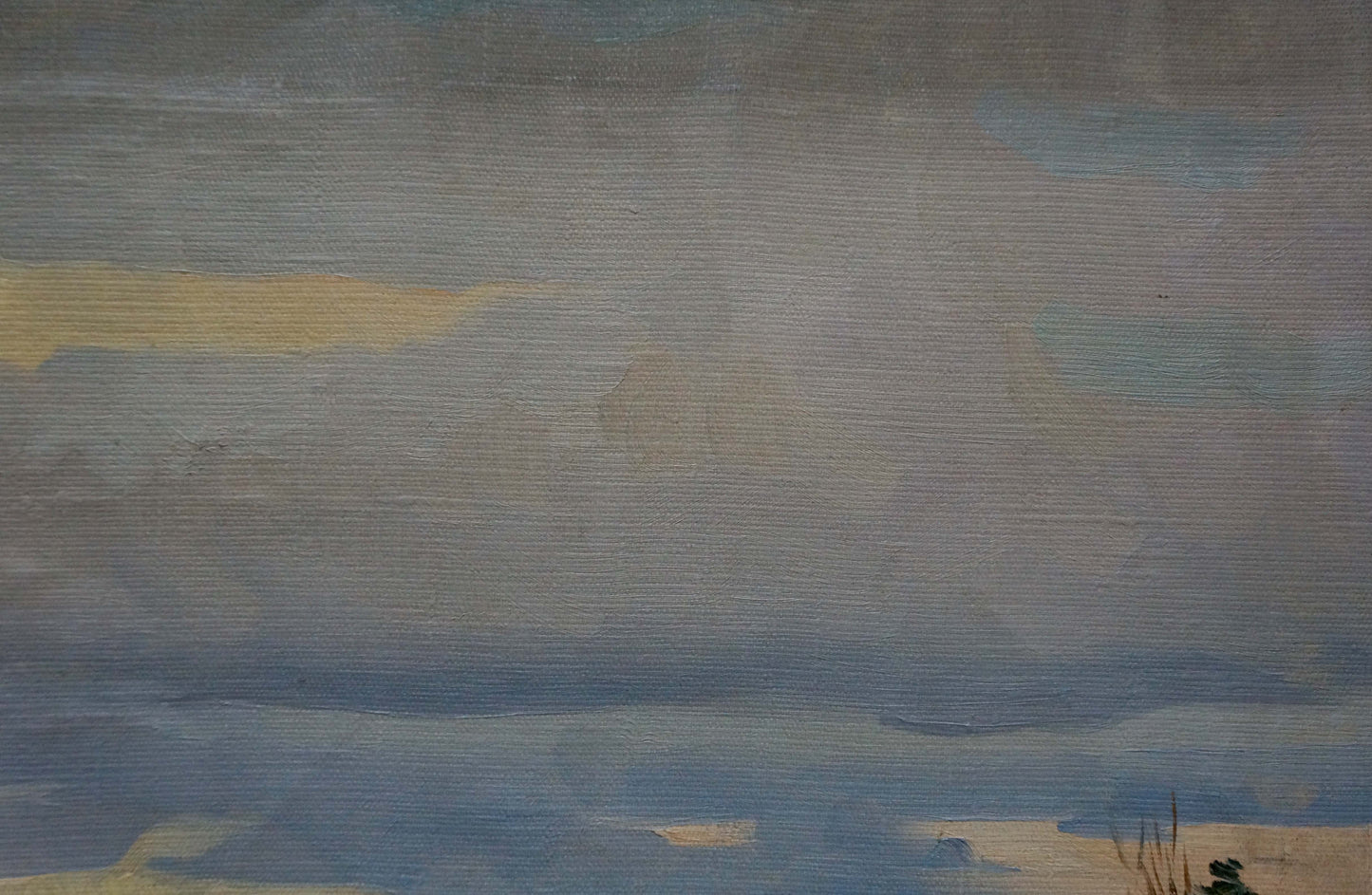 Oil painting River landscape An artist from Stavropol