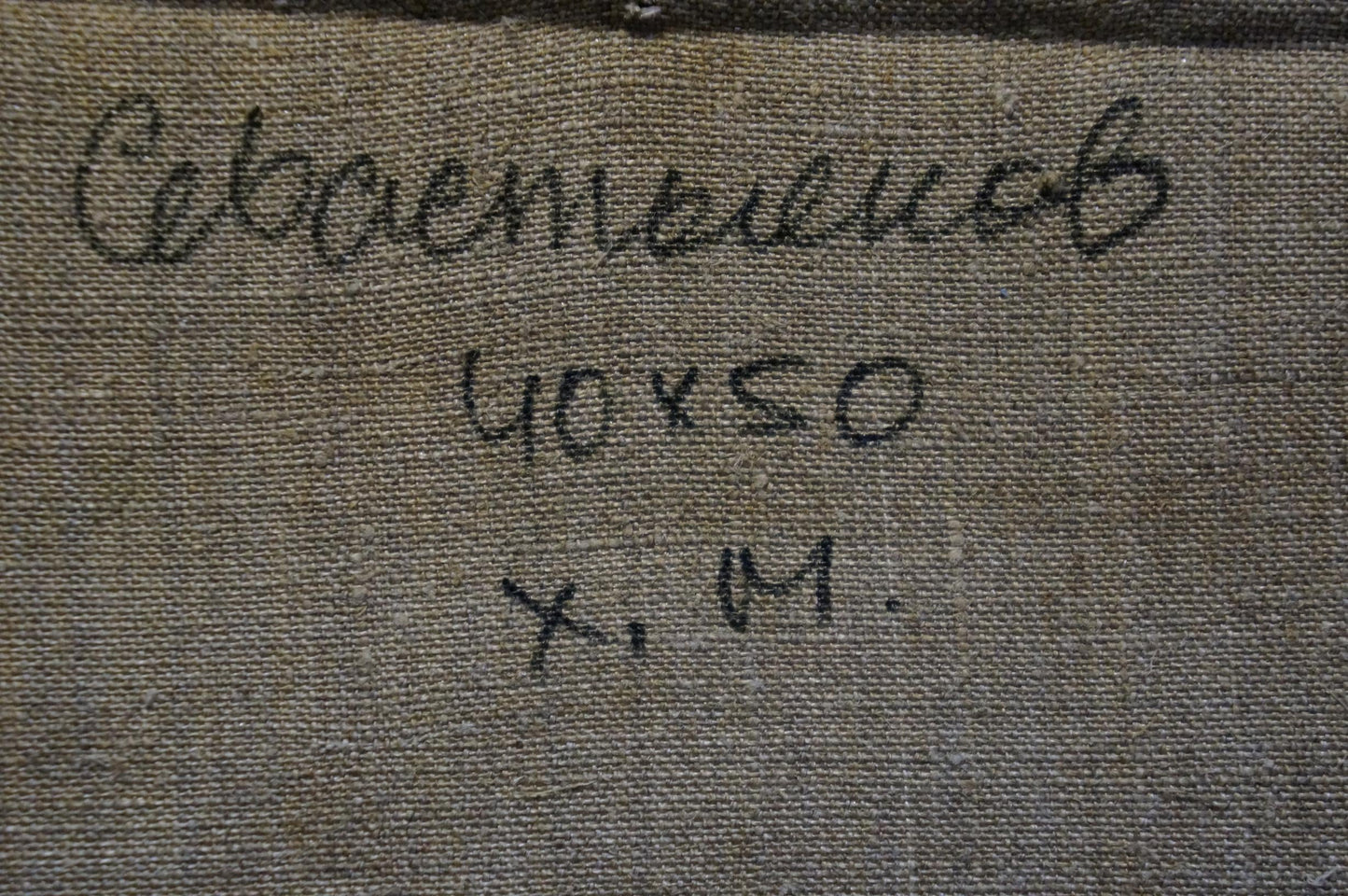 Oil painting Autumn cloudy day Viktor Sevastyanov