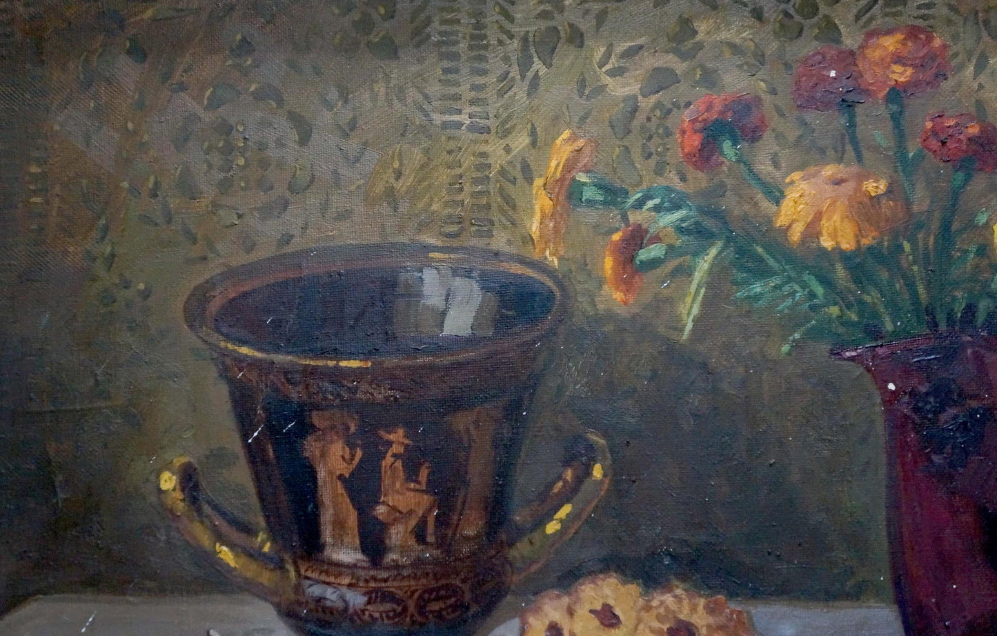 Oil painting Food on the table Ozernikov Vladimir Borisovich