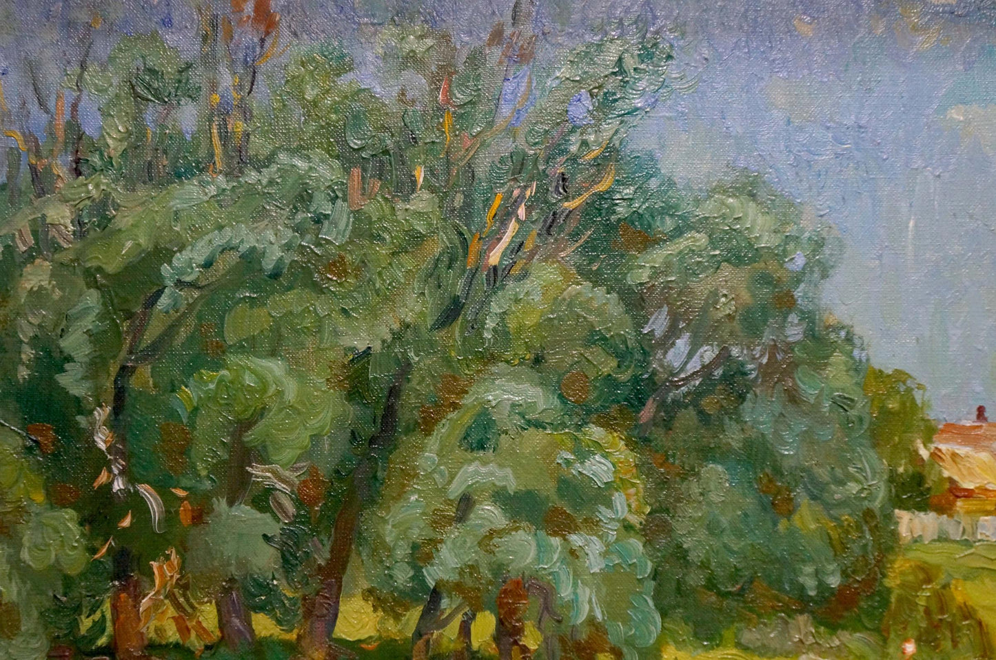 Oil painting Summer landscape Mynka Alexander Fedorovich