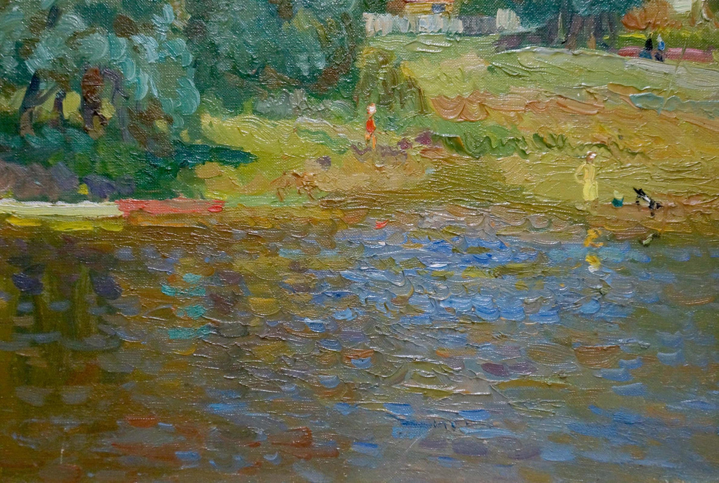 Oil painting Summer landscape Mynka Alexander Fedorovich