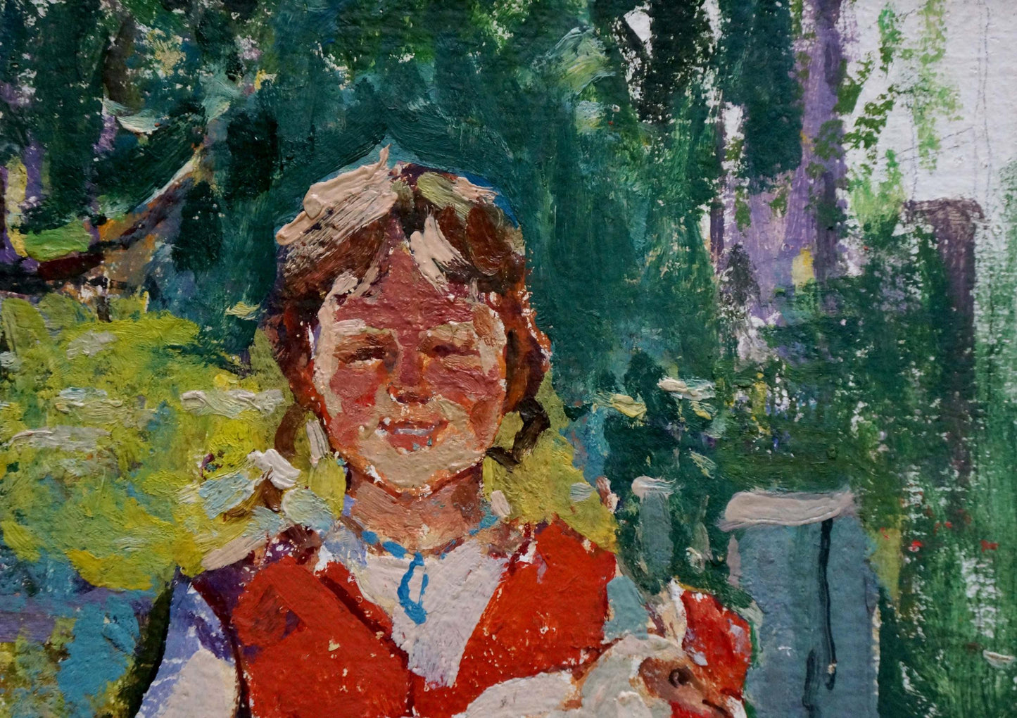 Alexander Matveevich Taleev's oil painting "Portrait of a Girl"