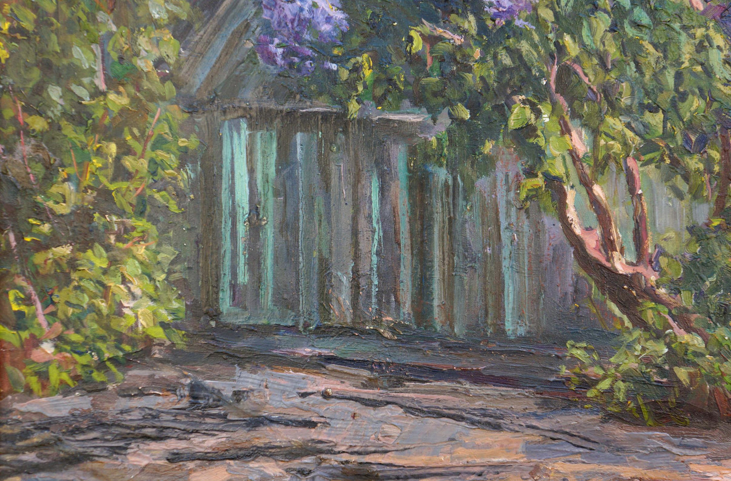 Oil painting Trees are blooming Nagaevskaya Elena Varnavovna
