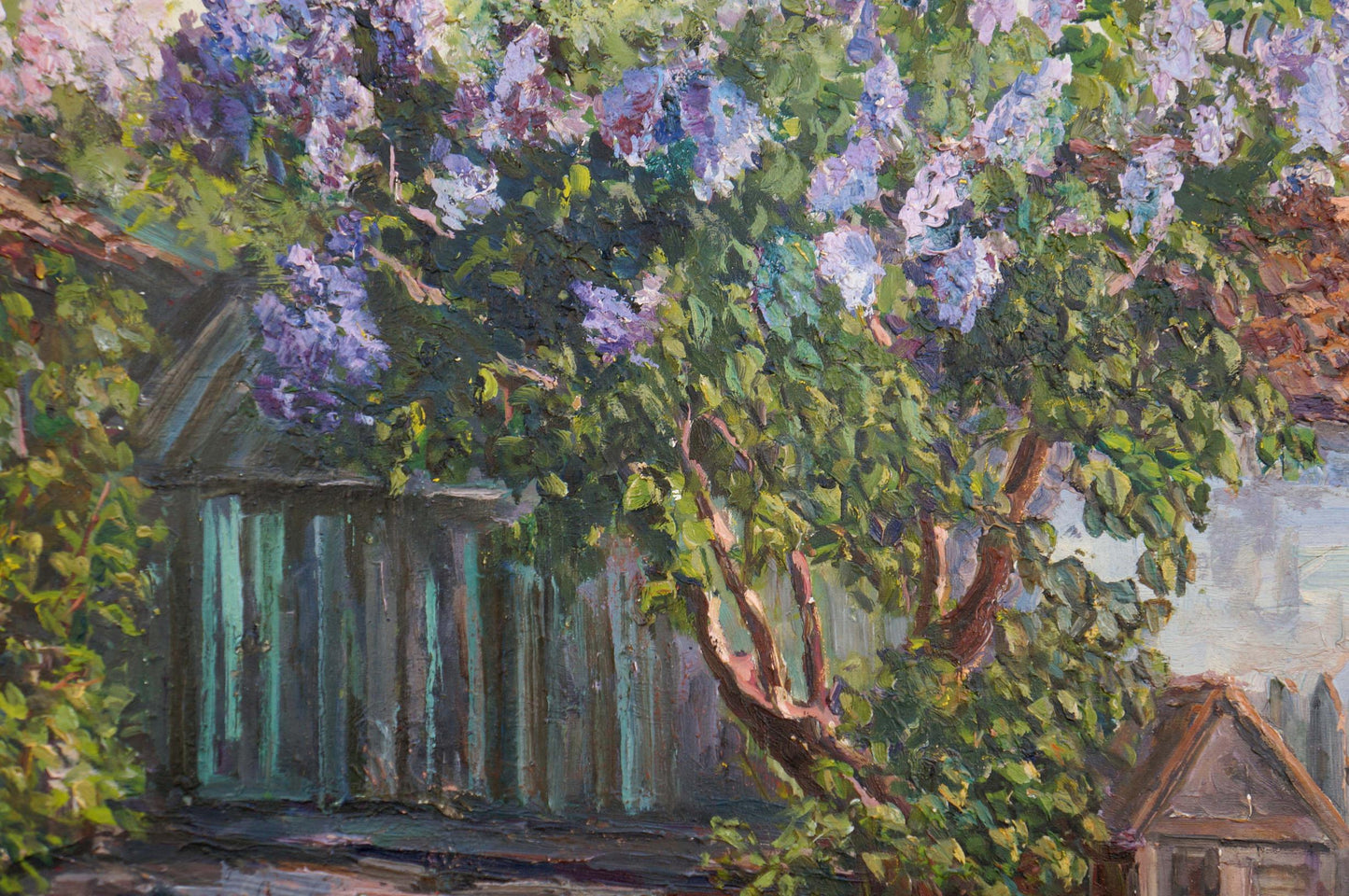 Oil painting Trees are blooming Nagaevskaya Elena Varnavovna