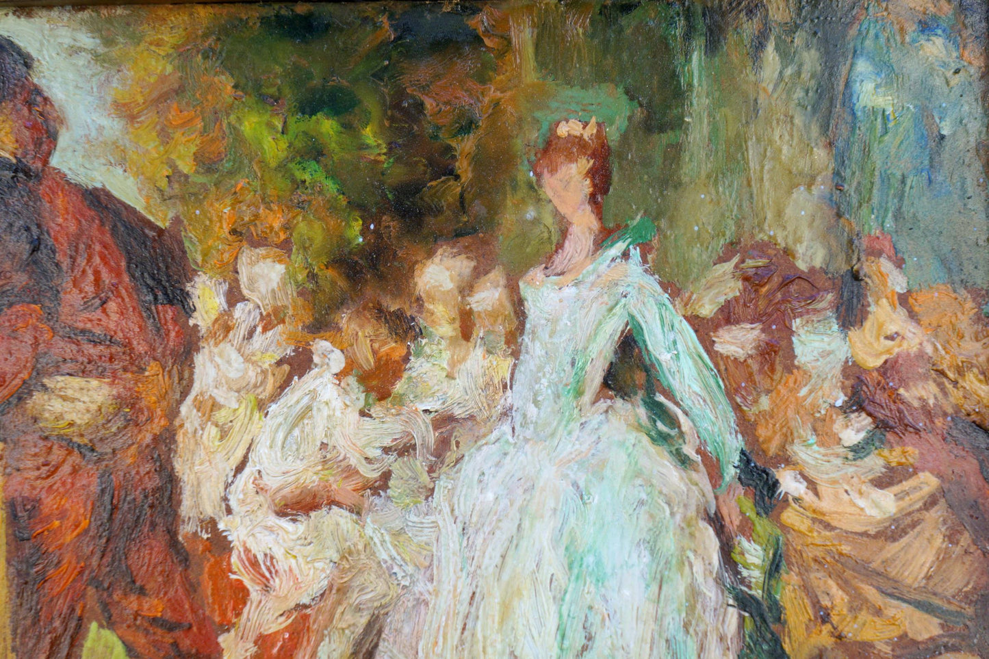 Oil painting Meeting of noble people