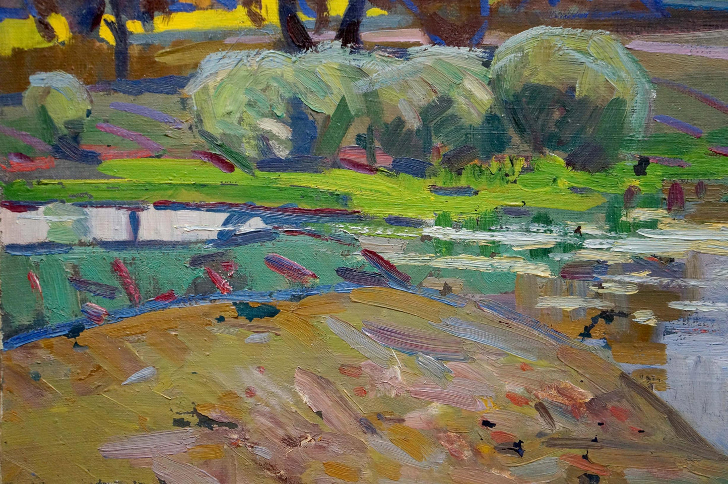 Oil painting Autumn landscape Tyukha Ivan Andreevich