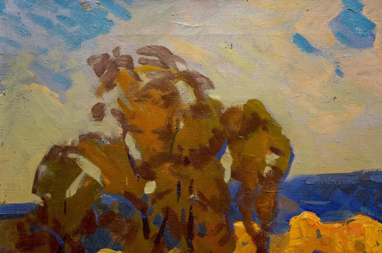 Oil painting Autumn landscape Tyukha Ivan Andreevich