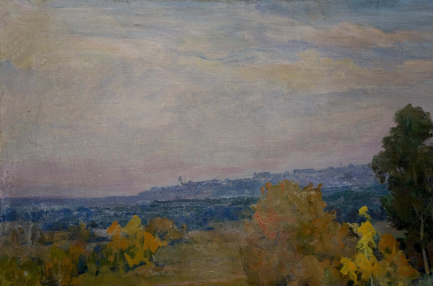 Oil painting Autumn Woodland Scene Unknown artist