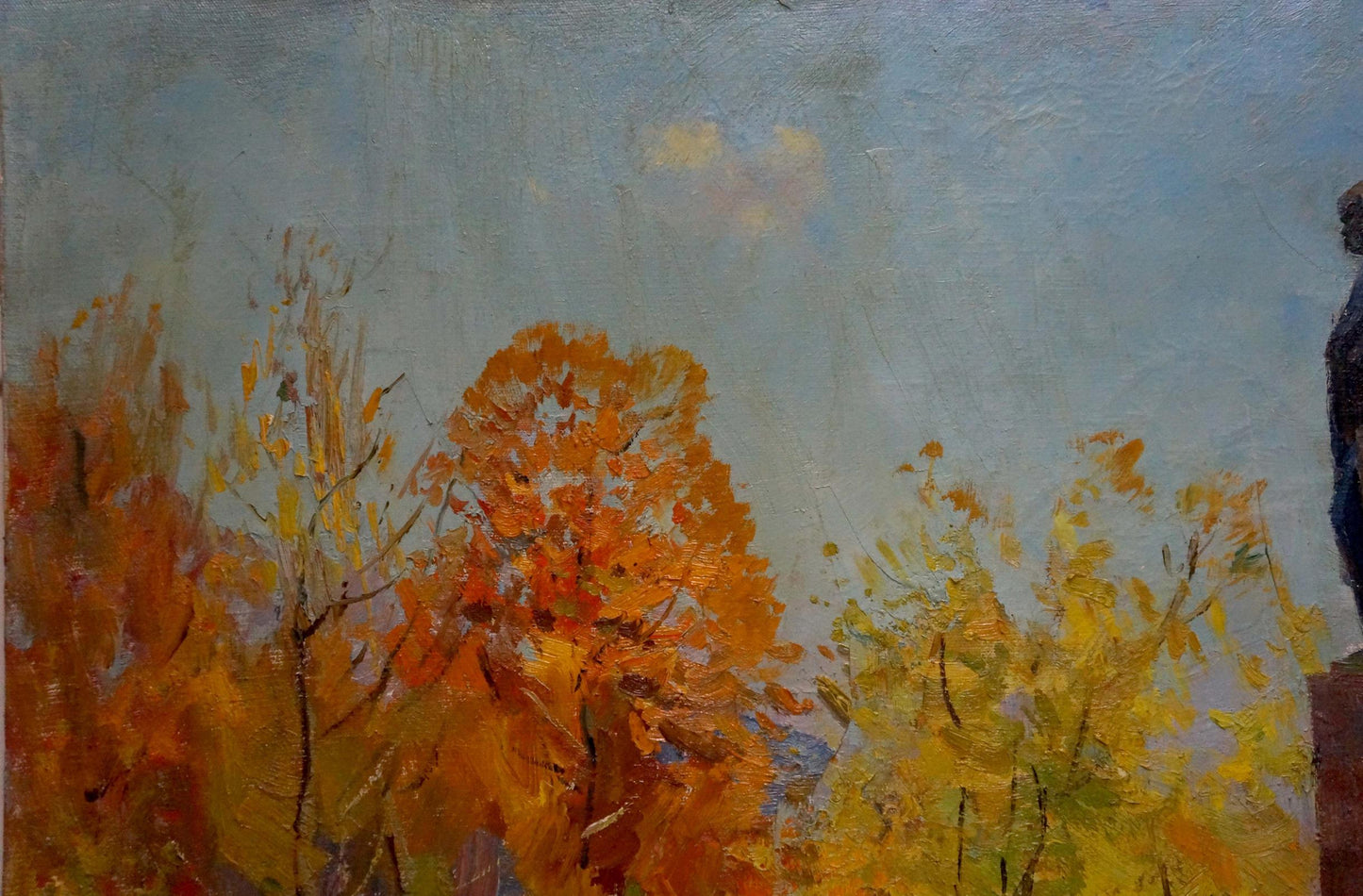 Oil portrayal of a park by Matvey Borisovich Kogan-Shats