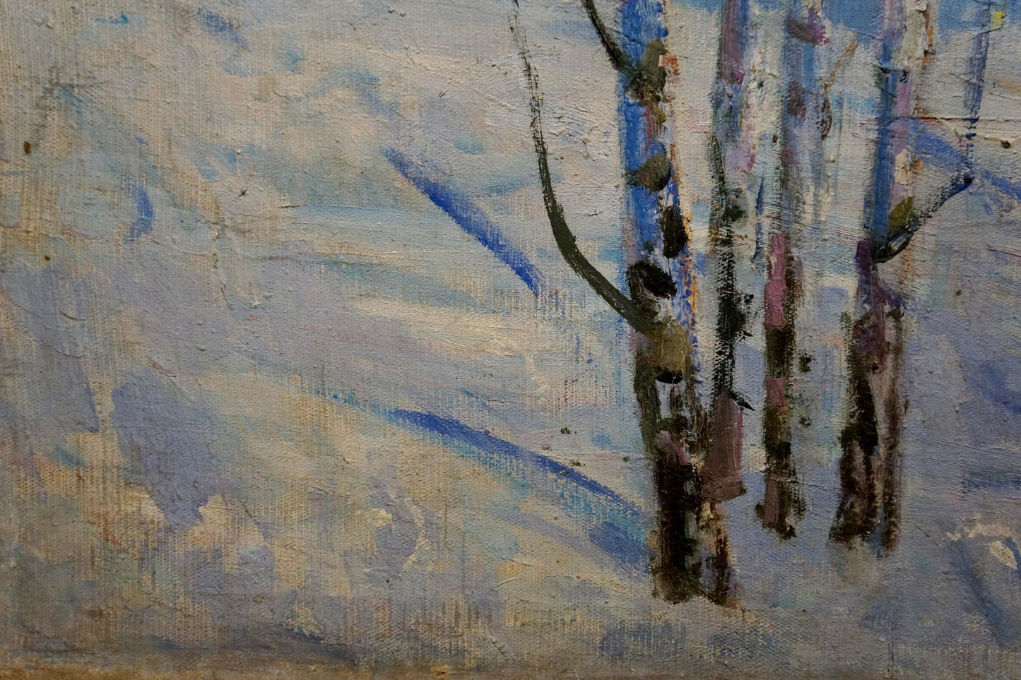 Oil painting Winter landscape Kucherenko Vladimir Vladimirovich