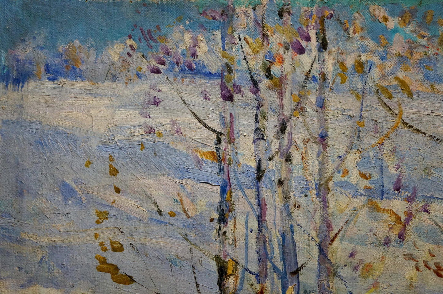 Oil painting Winter landscape Kucherenko Vladimir Vladimirovich