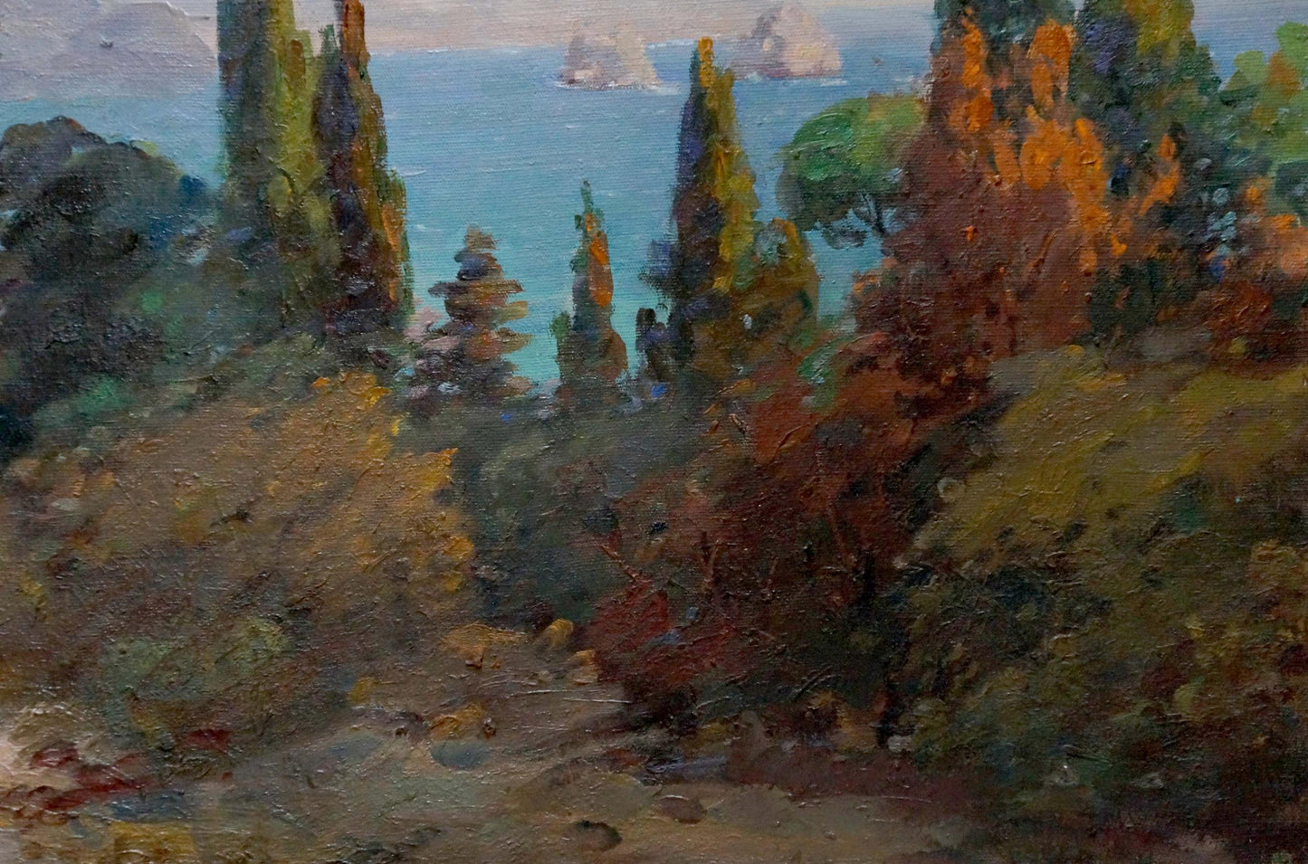Oil painting Fog landscape Kisel Ivan Gordeevich