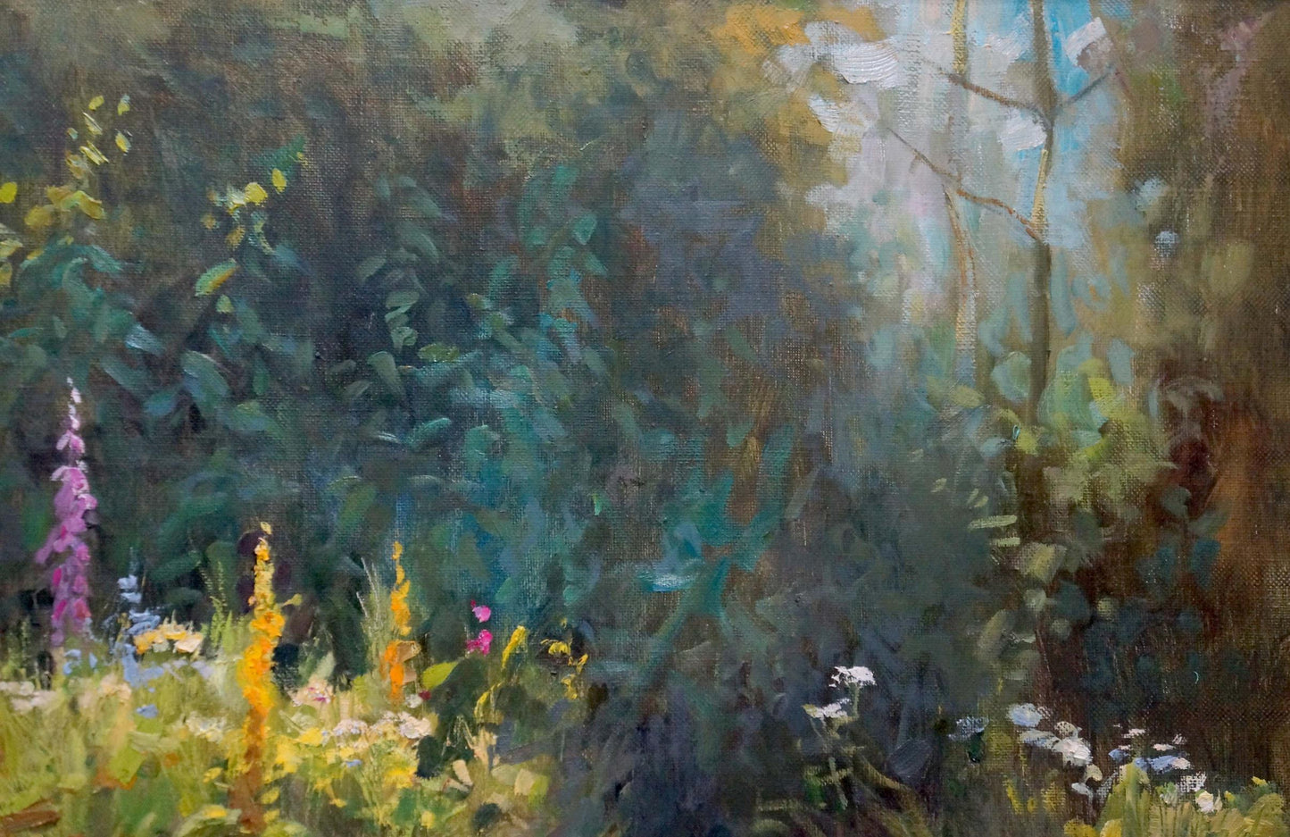 Victor Stognut's oil painting "Road to the Forest"