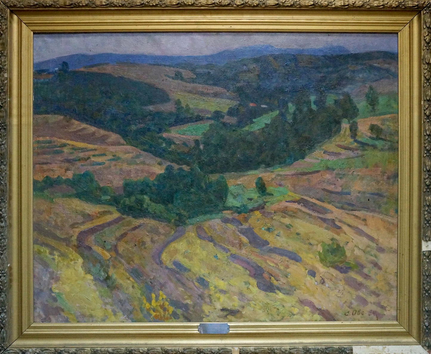 Oil painting Mountain landscape Ovsyannikova Evgenia Ivanovna