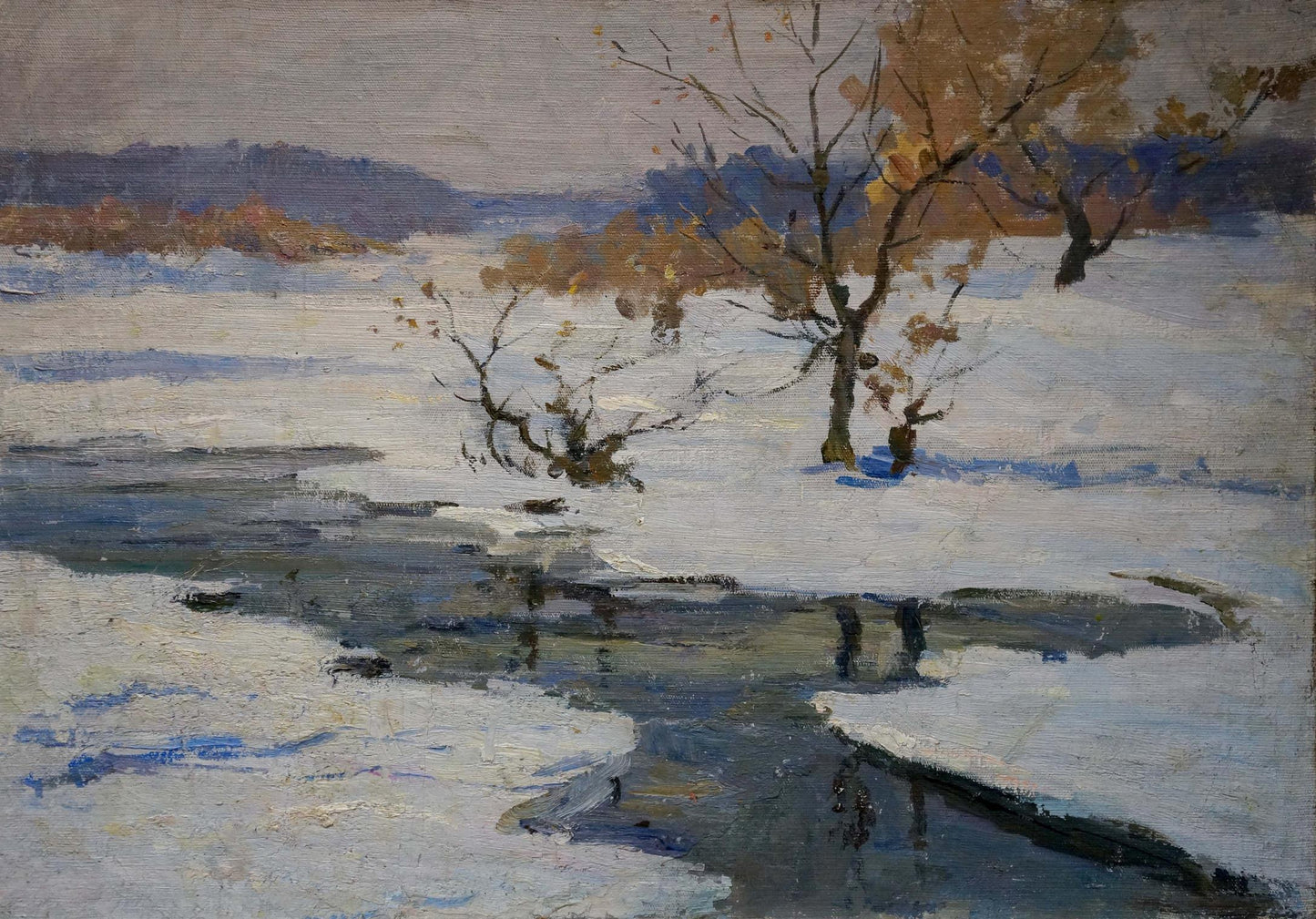 Oil painting Winter Kogan Boris Matveevich