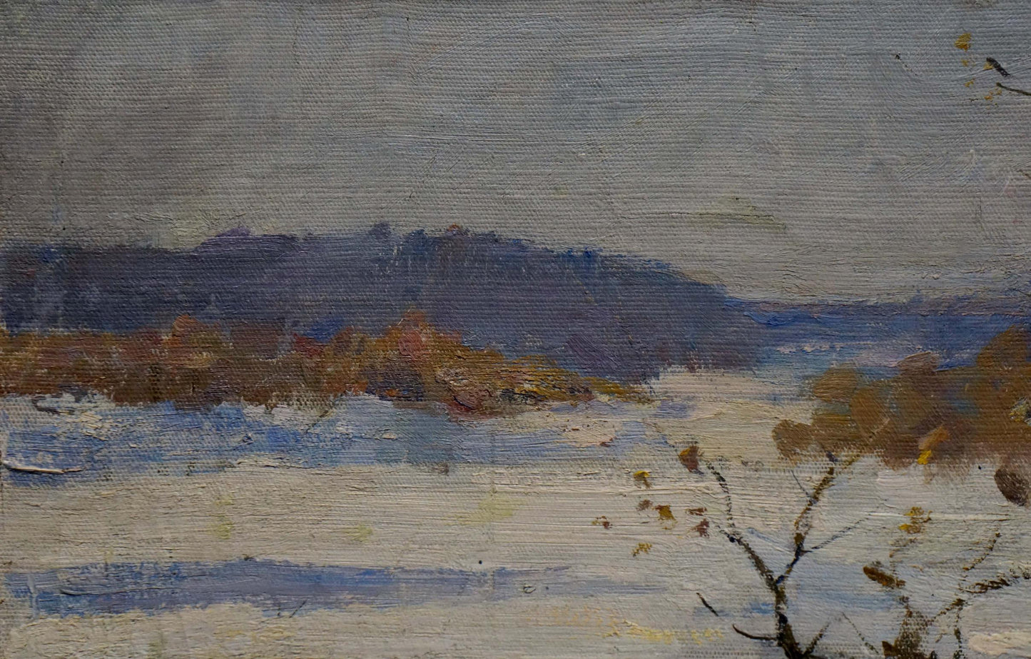 Oil painting Winter Kogan Boris Matveevich