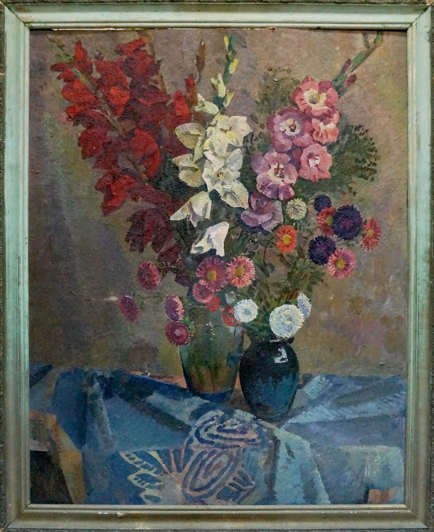 Oil painting Flowers Khokhlov Fedor Ivanovich