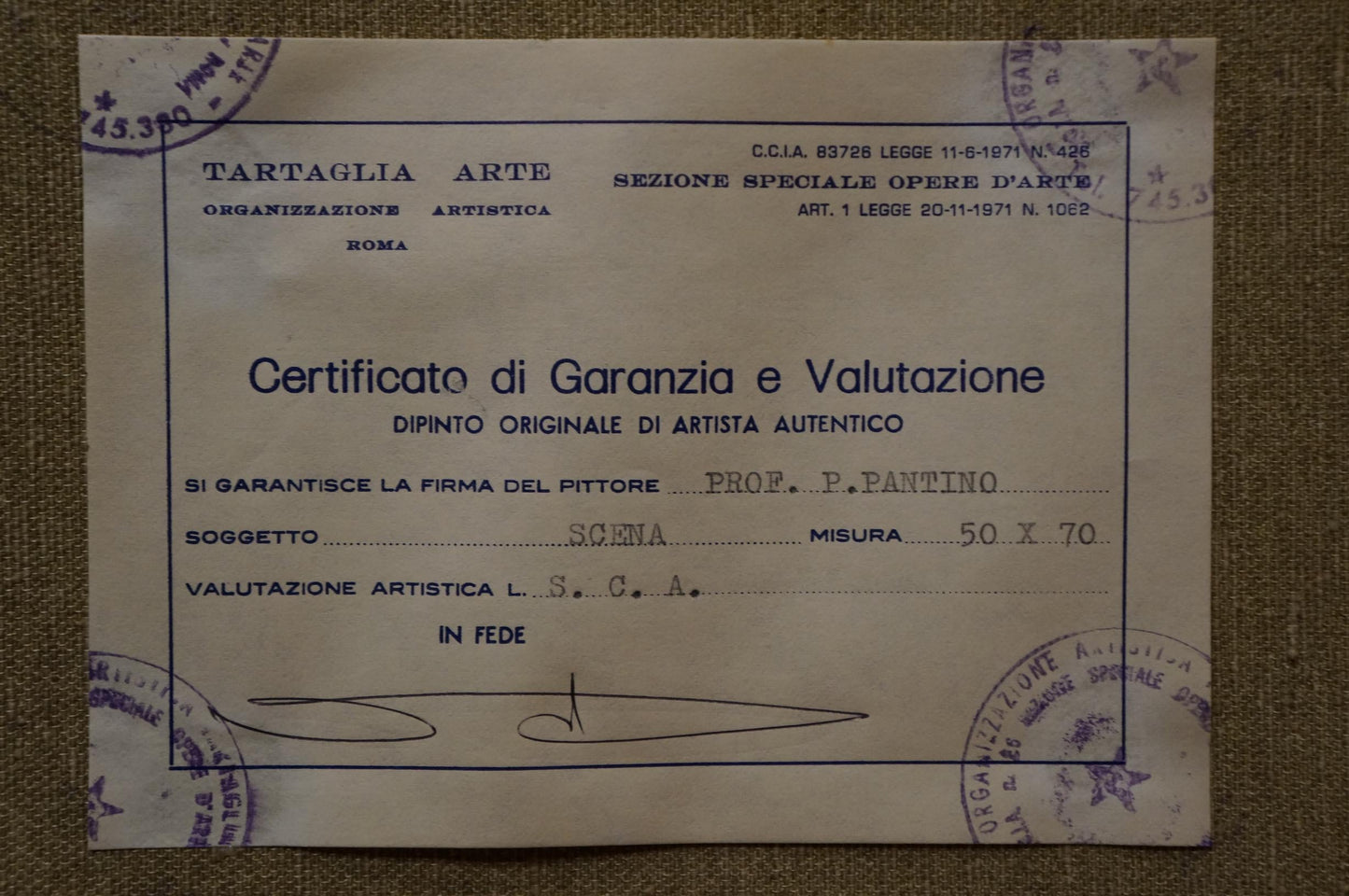 Oil painting Rainy weather Pietro Pantino