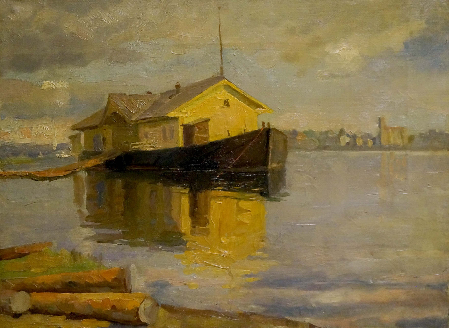 Oil painting Port