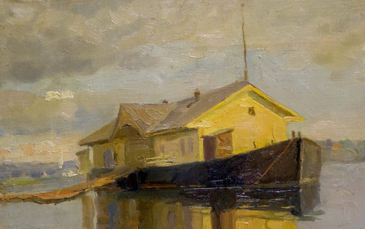 Oil painting Port