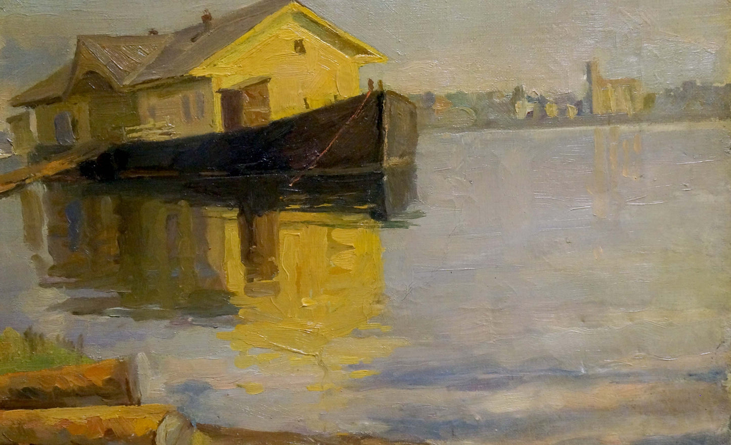 Oil painting Port