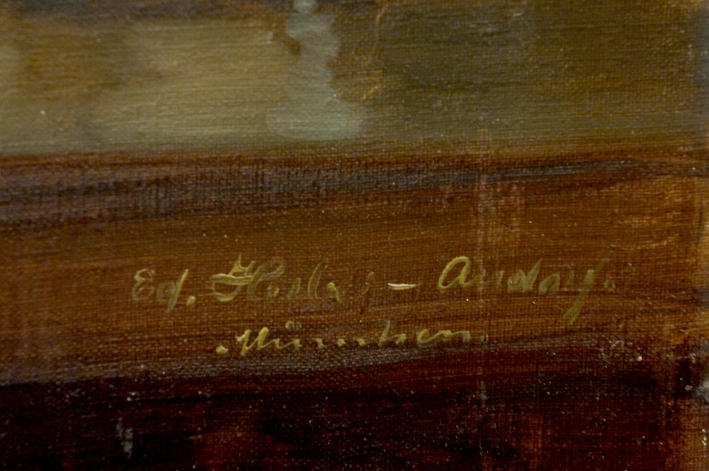 Oil painting Shrimp on the table Eduard Huber-Andorf