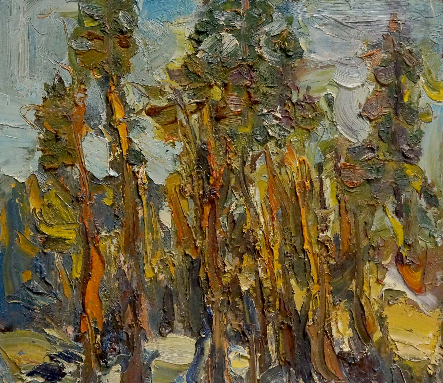 Oil painting End of winter Dupliy Sergey Alexandrovich