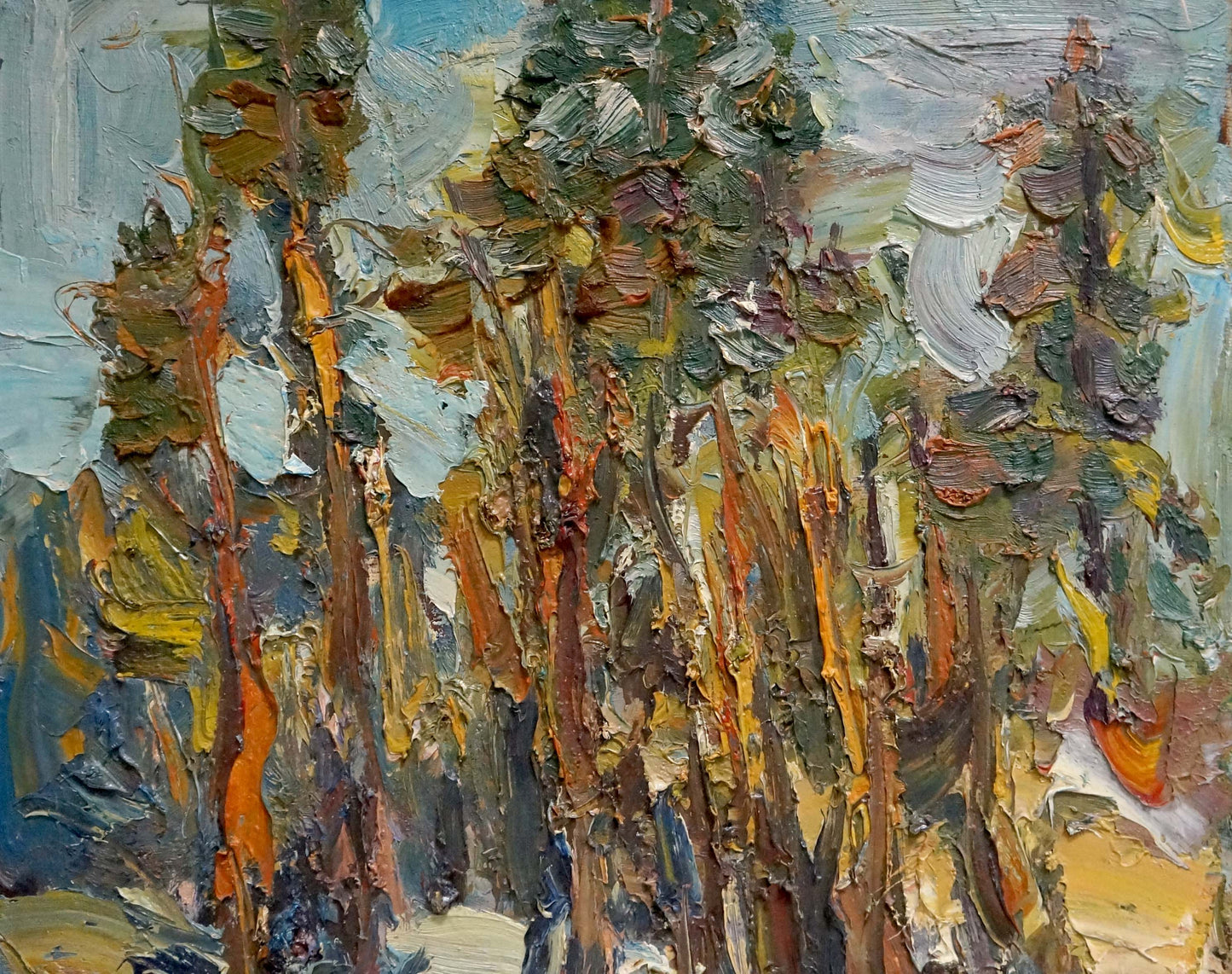 Oil painting End of winter Dupliy Sergey Alexandrovich