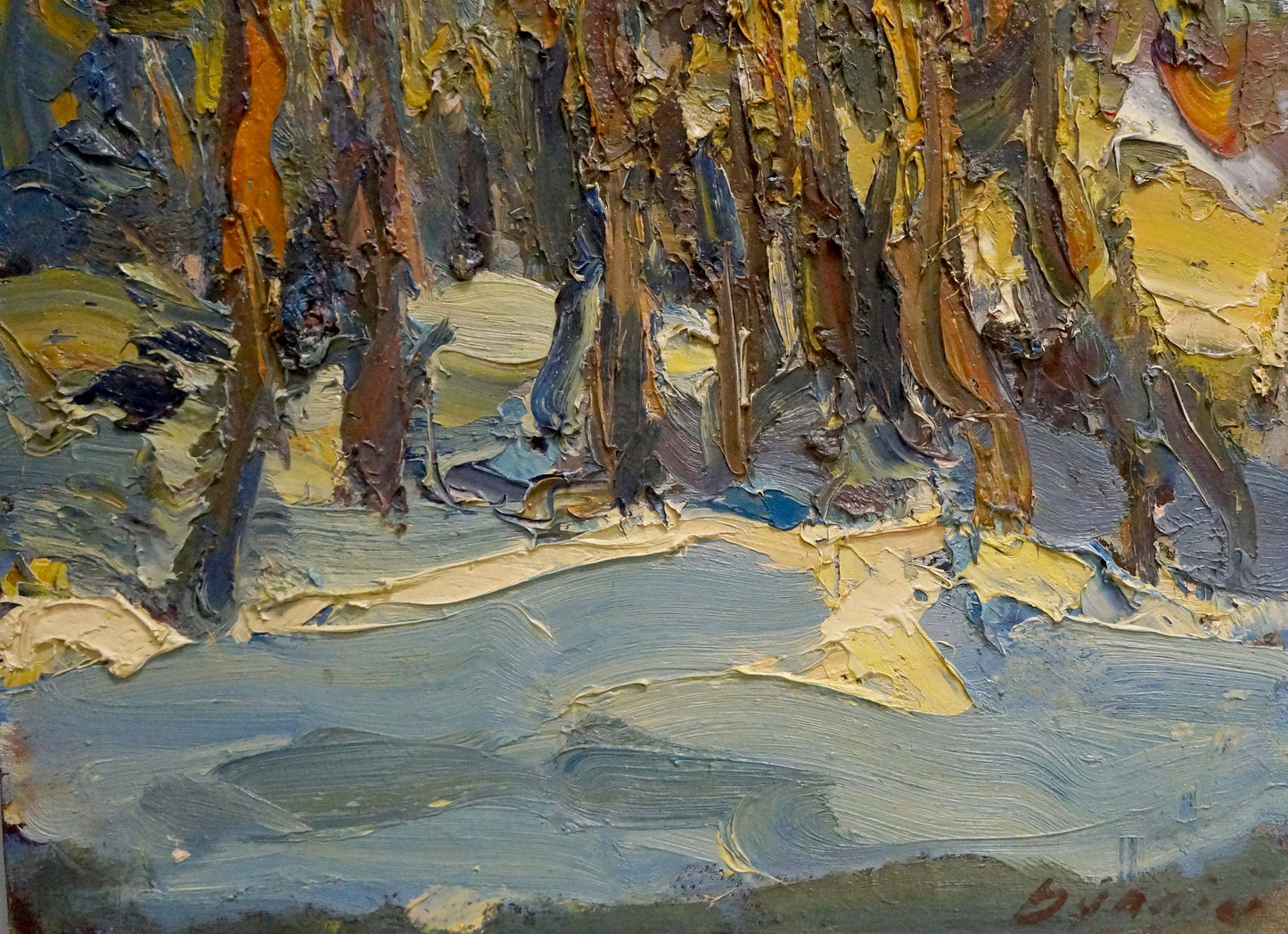 Oil painting End of winter Dupliy Sergey Alexandrovich