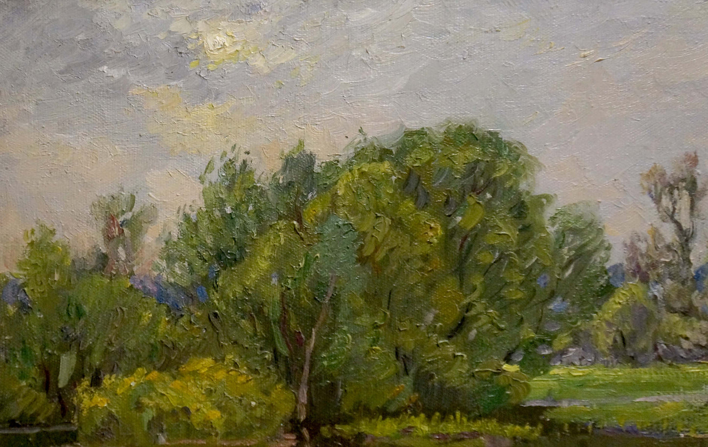 Oil painting By the river Alexander Mynka