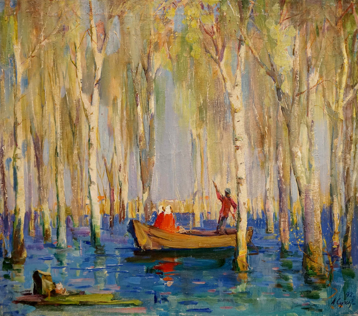 Oil painting To visit Sukhorukikh Anatoly Ivanovich