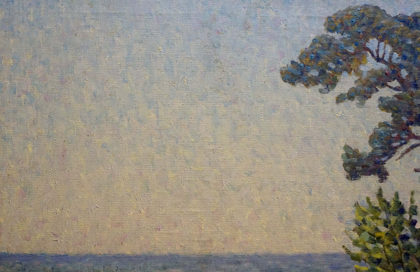 Petro Yevlampiyovych Sabadysh's oil painting capturing moments "Off the Coast"