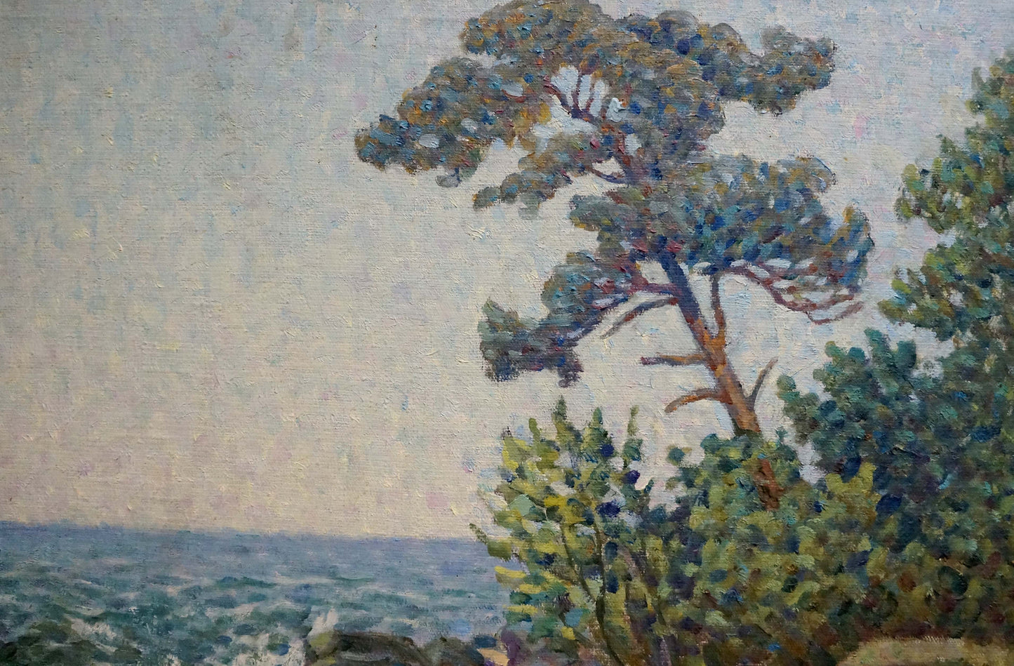 Off the Coast portrayed in an oil painting by Petro Yevlampiyovych Sabadysh