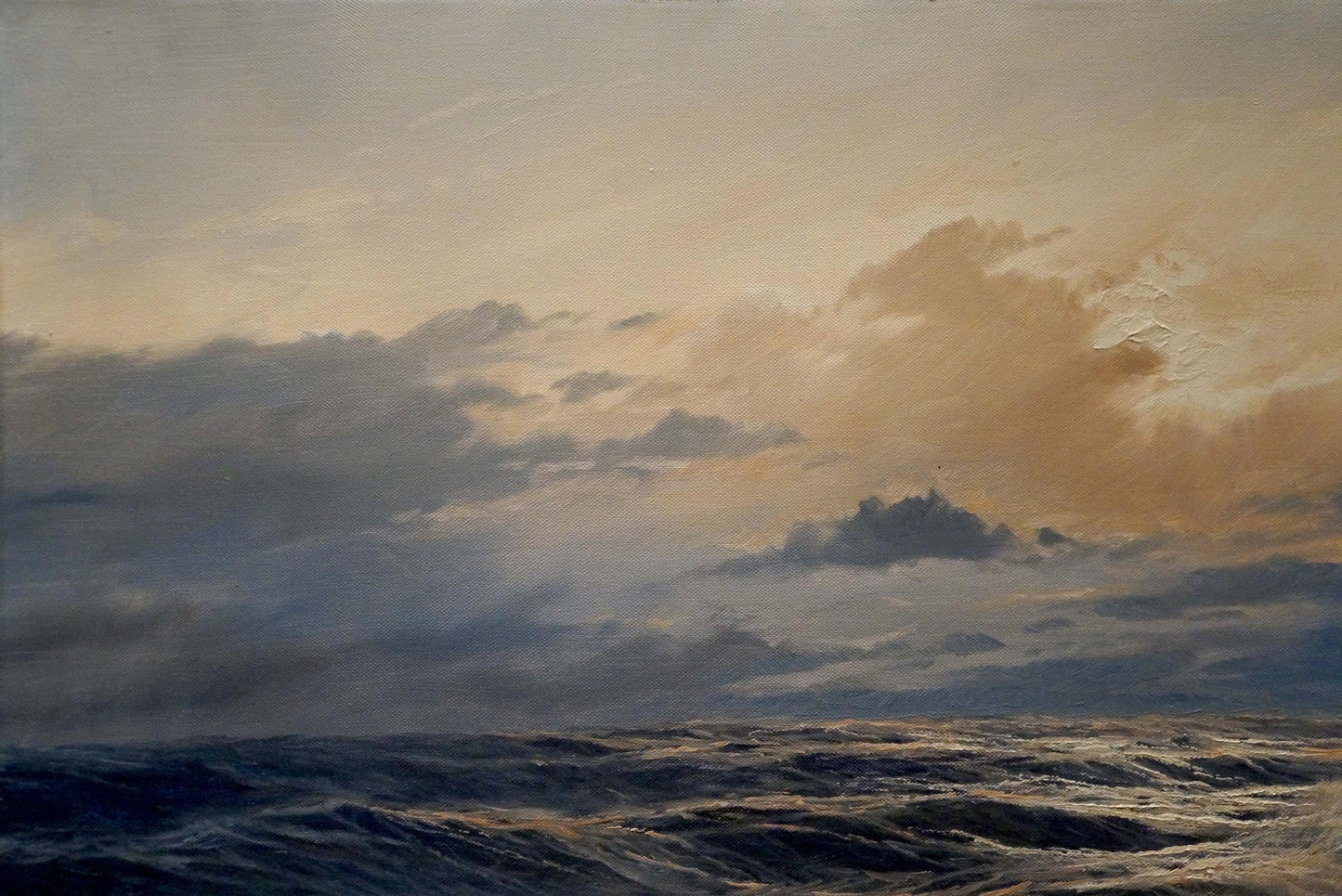 Oil painting Sea breeze Freyberg Edgar