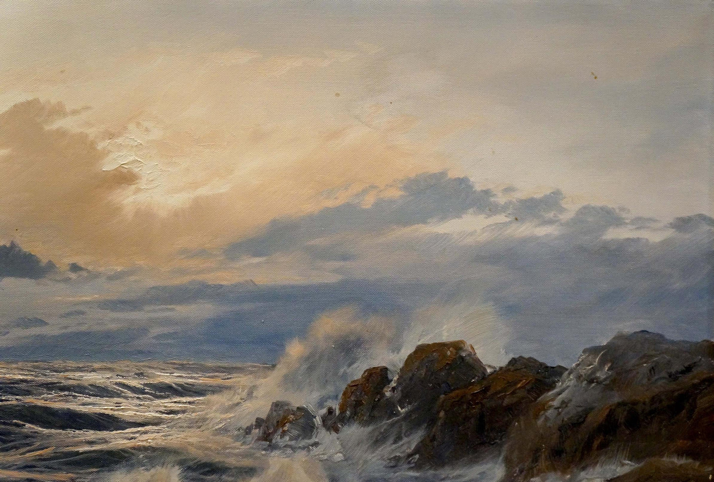 Oil painting Sea breeze Freyberg Edgar
