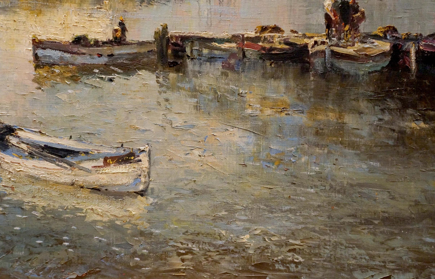 Oil painting Arrival in the city Hochstein A.