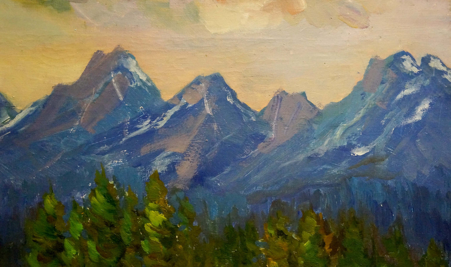Oil painting Mountain landscape Kogan-Shats Matvey Borisovich