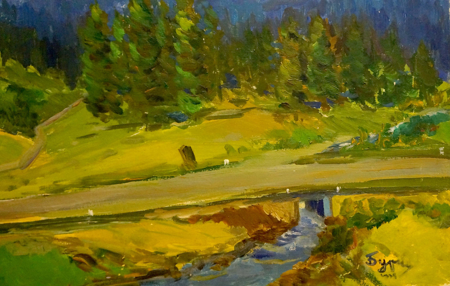 Oil painting Mountain landscape Kogan-Shats Matvey Borisovich