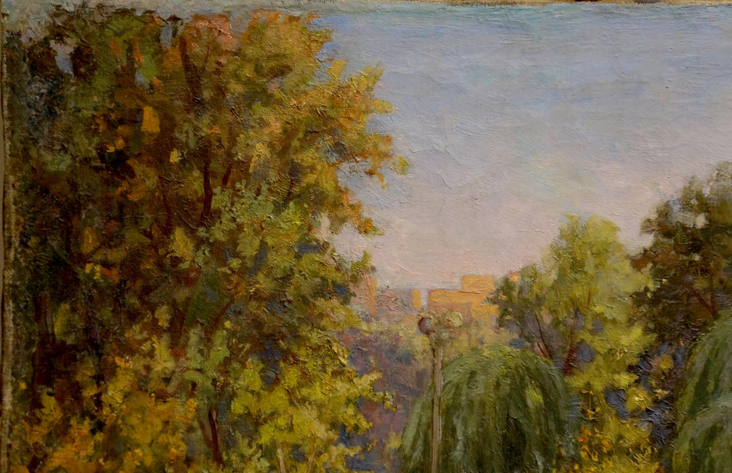 Oil painting capturing the essence of a park by Nevkrytyy Denys Nykyforovych