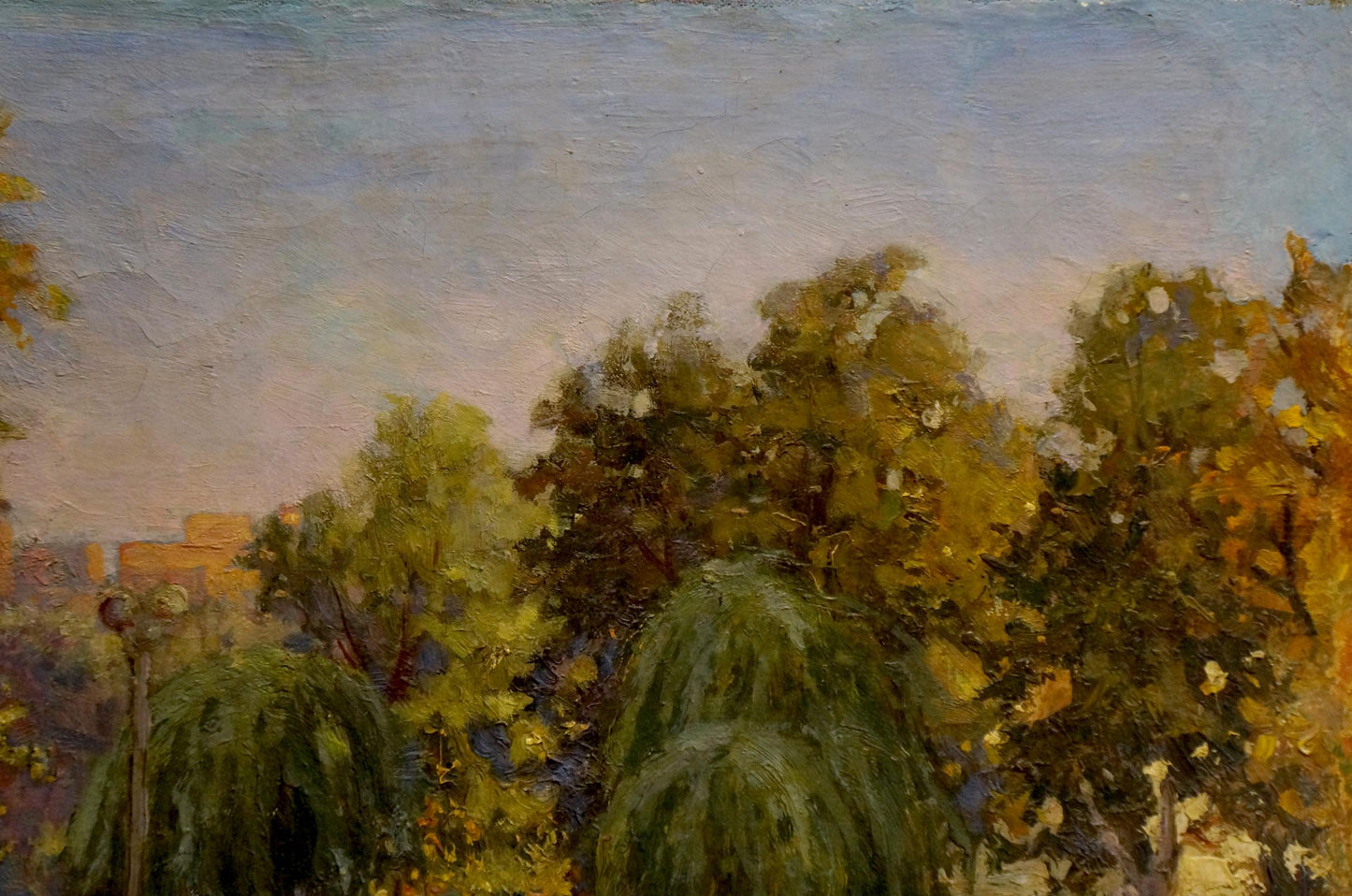 Nevkrytyy Denys Nykyforovych's oil artwork portraying a park scene