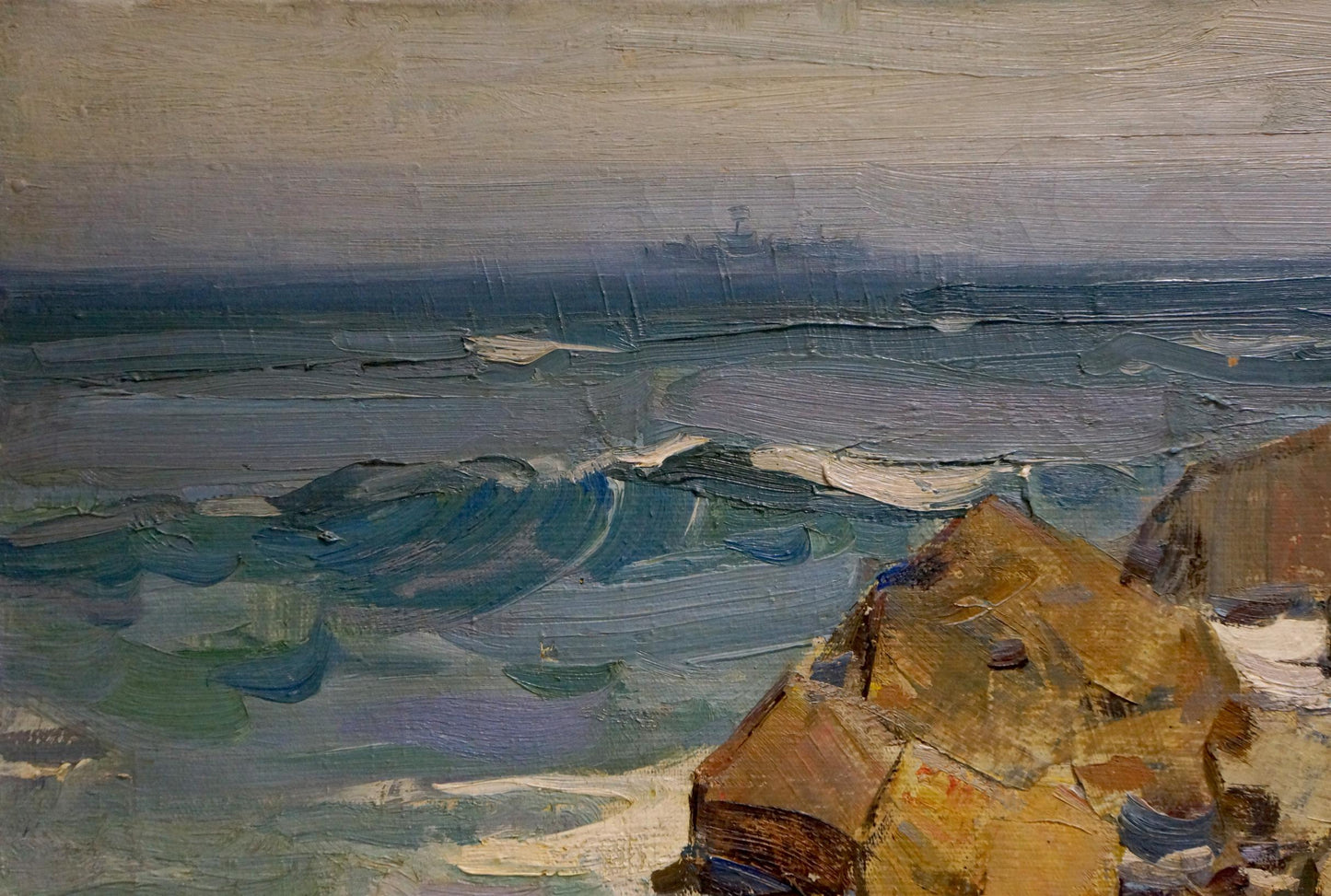 Oil painting By the sea Strelov Arkady Efimovich