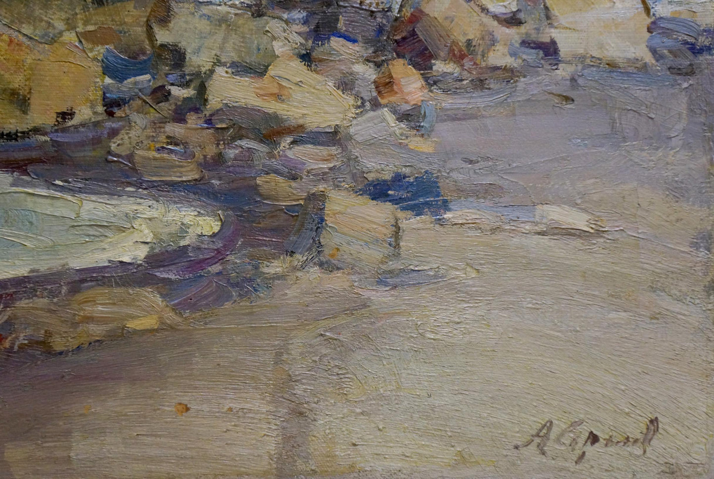 Oil painting By the sea Strelov Arkady Efimovich