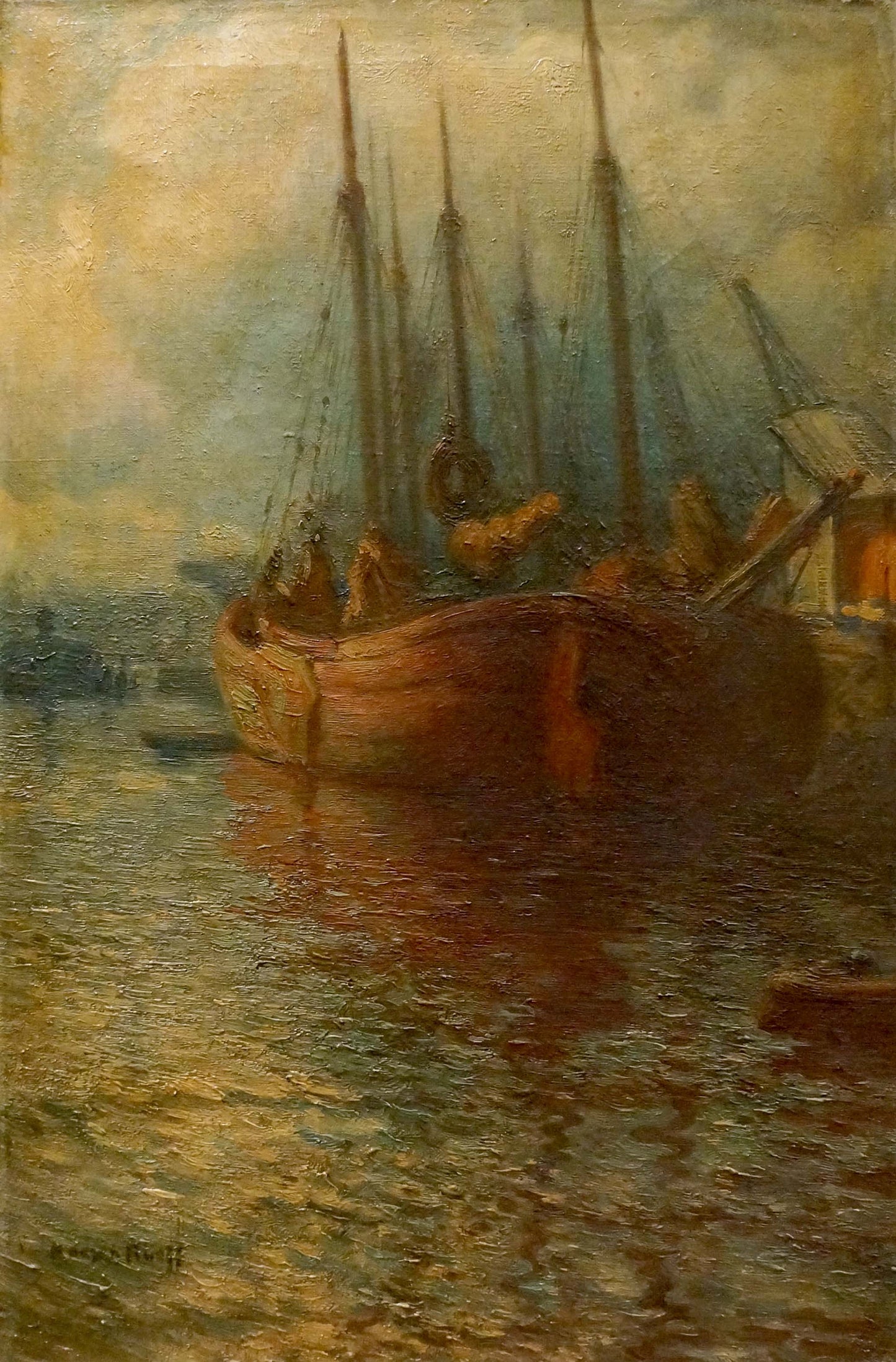 Oil painting Is partying European artist