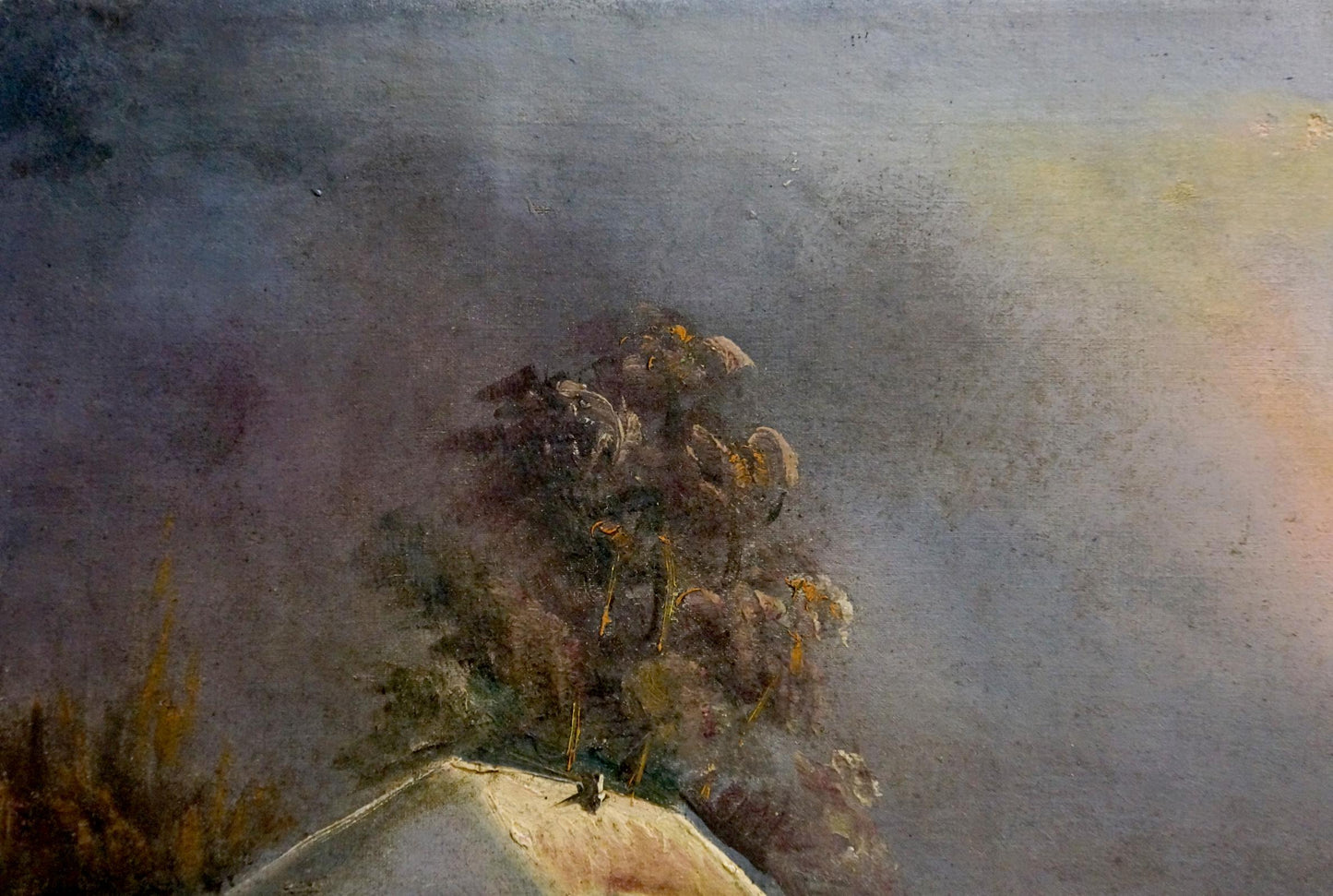 Oil painting Winter fairy tale